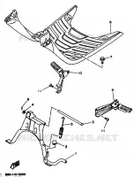 SUPPORT / REPOSE PIEDS pour Yamaha CW50 BW'S de 1992