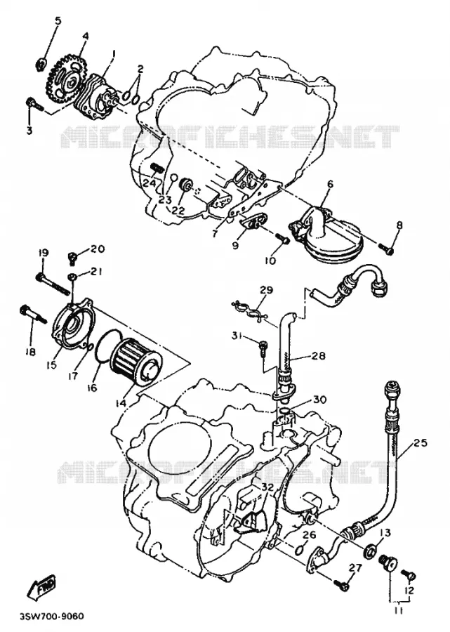 POMPE A HUILE Yamaha MOTO 600 1991 TT  TT600