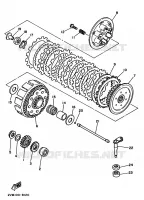 EMBRAYAGE DE DEMARREUR pour Yamaha WR250Z de 1991