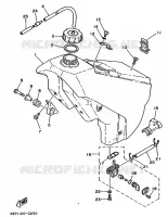 RESERVOIR A ESSENCE pour Yamaha WR250Z de 1991