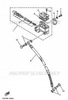 MAITRE CYLINDRE DE FREIN AVANT pour Yamaha TT350 de 1990
