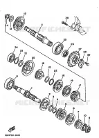 TRANSMISSION pour Yamaha TT350 de 1990