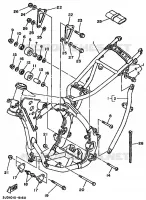 CADRE pour Yamaha YZ125 de 1989