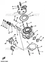 CULASSE pour Yamaha YZ125 de 1989
