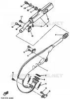 ECHAPPEMENT pour Yamaha YZ125 de 1989