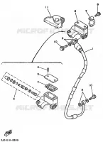 MAITRE CYLINDRE DE FREIN AVANT pour Yamaha YZ125 de 1989