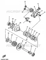 VALVE D'ECHAPPEMENT pour Yamaha YZ125 de 1989