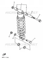 AMORTISSEUR ARRIERE pour Yamaha FZ750 de 1988