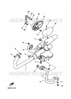 ECHAPPEMENT pour Yamaha XV250 de 1988