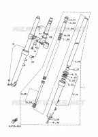 FOURCHE pour Yamaha XV250 de 1988