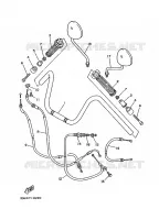 GUIDON ET CABLES pour Yamaha XV250 de 1988