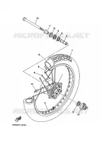 ROUE AVANT pour Yamaha XV250 de 1988