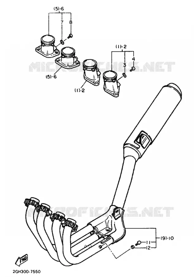 PIÈCES OPTIONNELLES - MOTEUR Yamaha MOTO 1000 1987 FZR  FZR1000