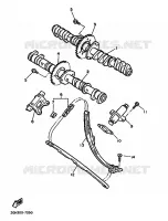 ARBRE A CAMES / CHAINE DE DISTRIBUTION pour Yamaha FZR1000 de 1987