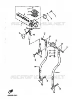 MAITRE CYLINDRE DE FREIN AVANT pour Yamaha XJ900F de 1987