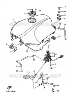 RESERVOIR A ESSENCE pour Yamaha FJ1200 de 1986