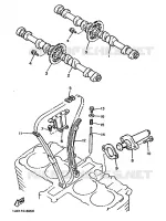 ARBRE A CAMES / CHAINE DE DISTRIBUTION pour Yamaha FJ1200 de 1986