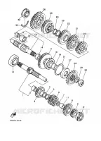 TRANSMISSION pour Yamaha FZ750 de 1986