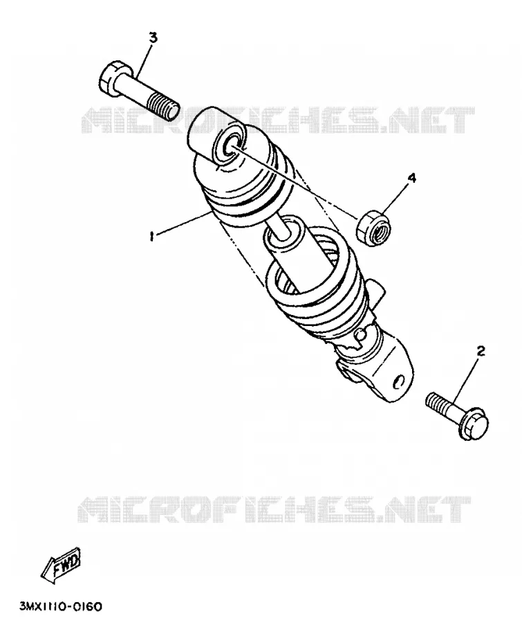 BRAS ARRIERE Yamaha SCOOTER 50 1994 BOOSTER  CW50