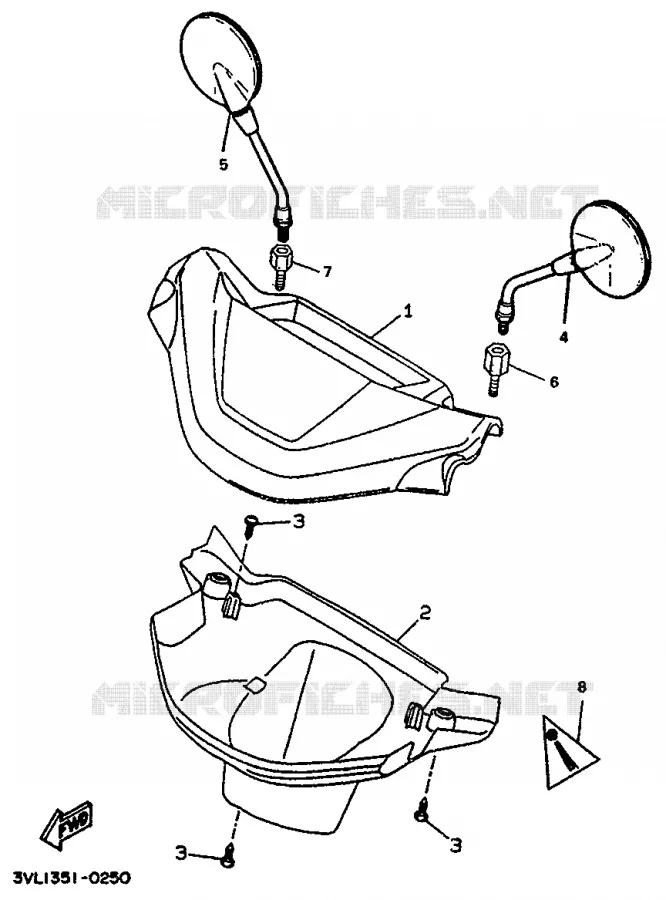 CARENAGES 1  Yamaha SCOOTER 50 1994 BOOSTER  CW50