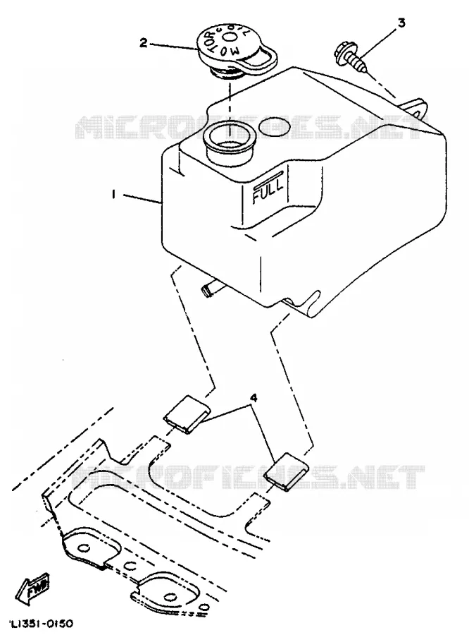 RESERVOIR A ESSENCE Yamaha SCOOTER 50 1994 BOOSTER  CW50