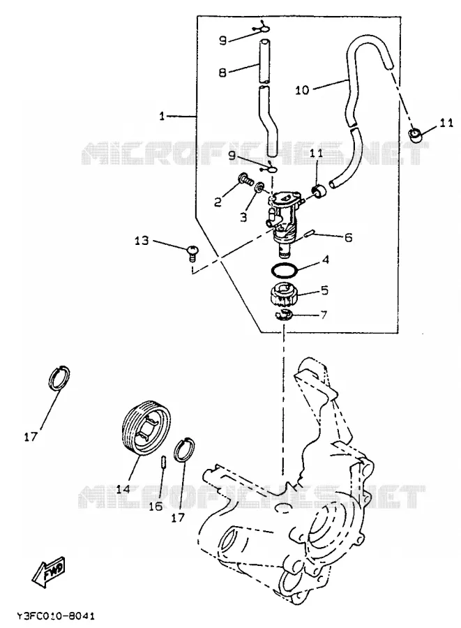 POMPE A HUILE Yamaha SCOOTER 50 1995 BOOSTER  CW50