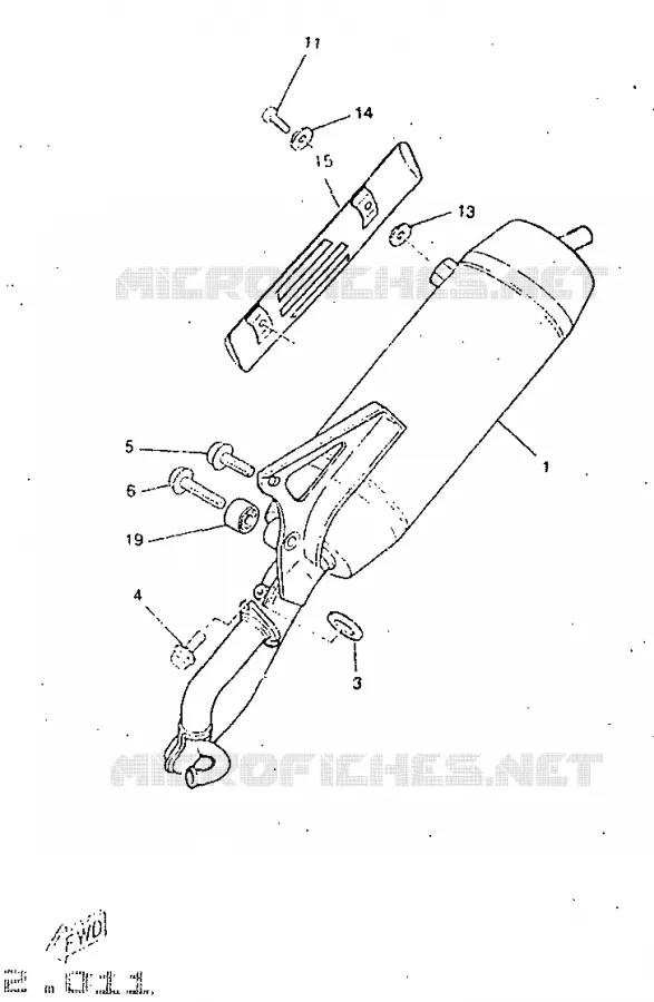 ECHAPPEMENT Yamaha SCOOTER 50 1998 BOOSTER  CW50