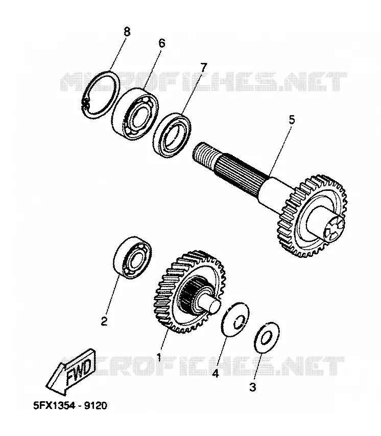 TRANSMISSION Yamaha SCOOTER 50 2000 BW'S  CW50