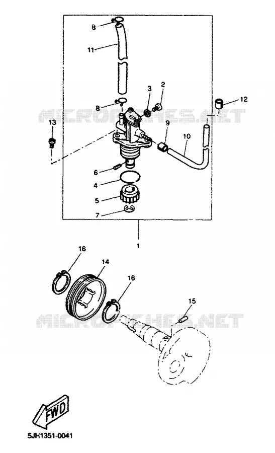 POMPE A HUILE Yamaha SCOOTER 50 2000 BW'S  CW50