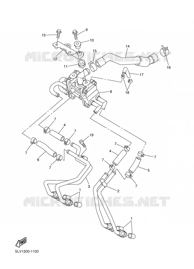 SYSTÈME D'ADMISSION D'AIR AIS Yamaha MOTO 1000 2004 FAZER  FZS1000S FAZER