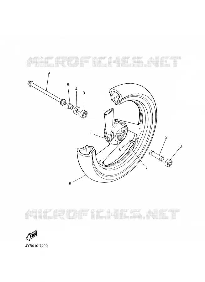 ROUE AVANT Yamaha MOTO 600 2000 FAZER  FZS600