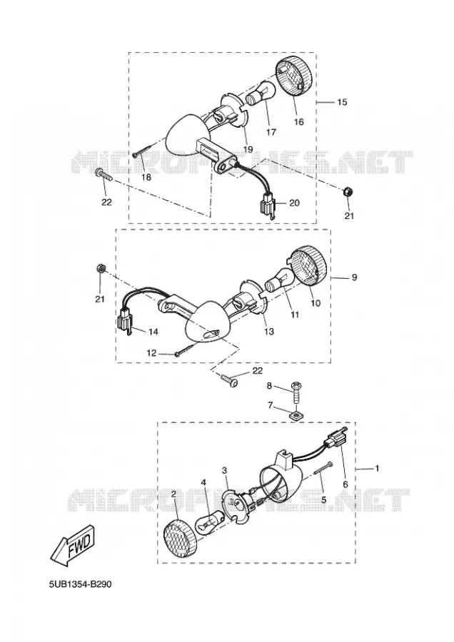 CLIGNOTANT Yamaha SCOOTER 50 2003 FLIPPER  YH50 FLIPPER