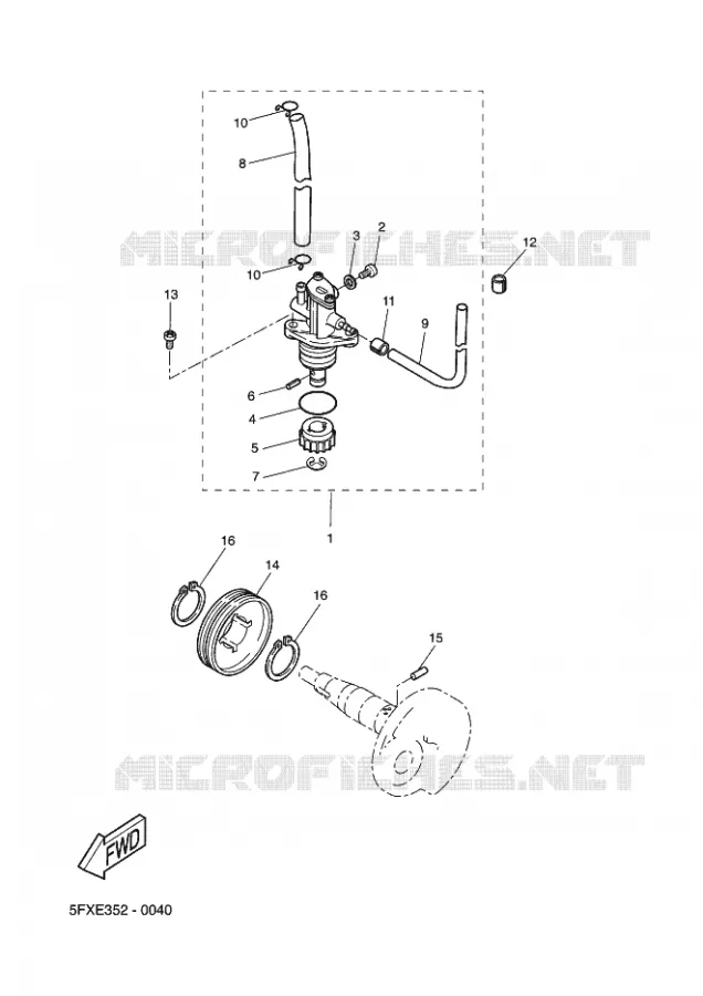 POMPE A HUILE Yamaha SCOOTER 50 2003 ROCKET  CW50RSP POWER ROCKET
