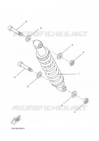 BRAS OSCILLANT / AMORTISSEUR pour Yamaha DT50RSM X-LIMIT S.M de 2003