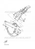 CADRE pour Yamaha DT50RSM X-LIMIT S.M de 2003