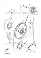 ROUE ARRIERE 2 pour Yamaha DT50RSM X-LIMIT S.M de 2003