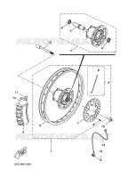 ROUE AVANT pour Yamaha DT50R X-LIMIT ENDURO de 2003