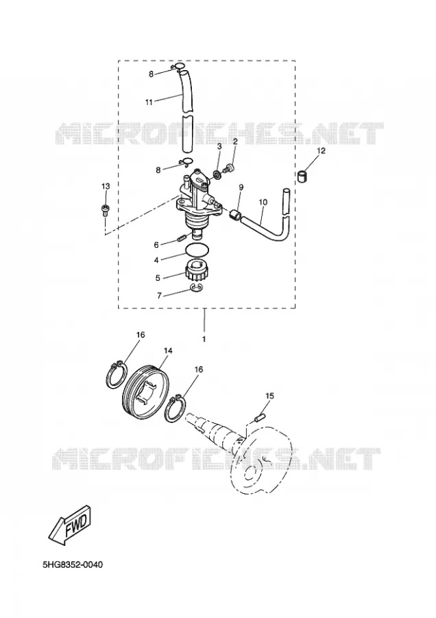POMPE A HUILE Yamaha SCOOTER 50 2003 BOOSTER  CW50
