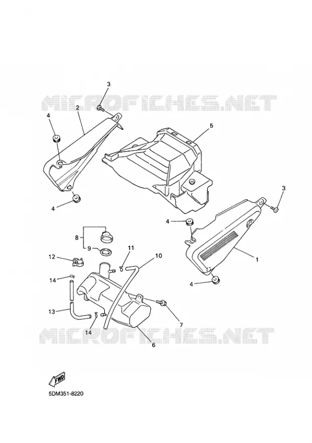 COUVERCLE LATERAL Yamaha MOTO 600 2003 FAZER  FZS600 FAZER
