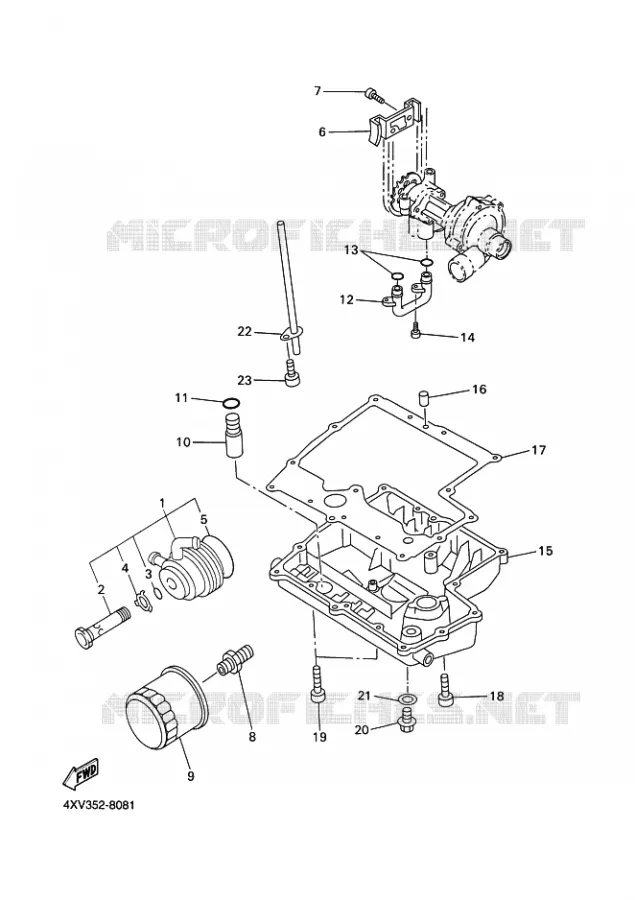 FILTRE A HUILE Yamaha MOTO 1000 2003 R1  YZF-R1 YZF-R1R R1