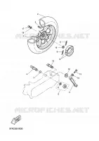 ROUE ARRIERE pour Yamaha CW50RS de 2003