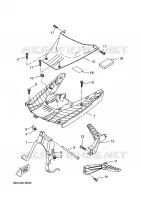 SUPPORT / REPOSE PIEDS pour Yamaha CW50RS de 2003