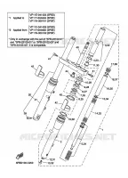 FOURCHE pour Yamaha XVS1100 de 2003