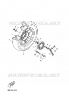 ROUE ARRIERE pour Yamaha XN125 de 2002