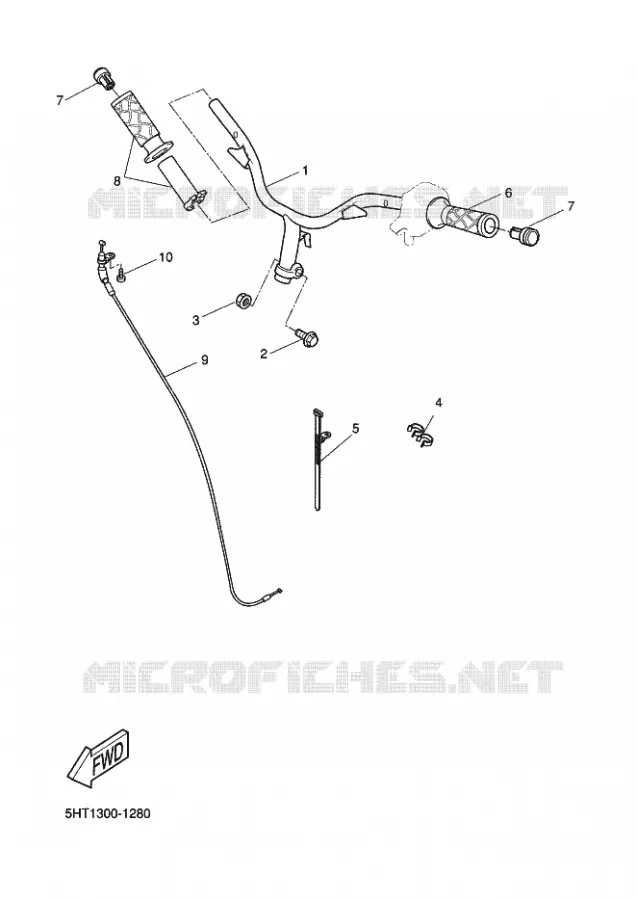 GUIDON ET CABLES Yamaha SCOOTER 125 2002 MAXSTER  XQ125 MAXSTER