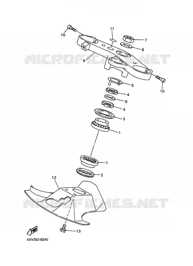 DIRECTION Yamaha MOTO 1000 2002 R1  YZF-R1 R1