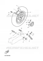 ROUE ARRIERE pour Yamaha EW50 de 2002