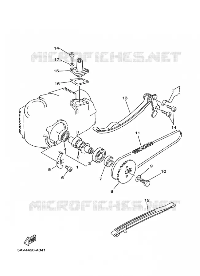 ARBRE A CAMES / CHAINE DE DISTRIBUTION Yamaha SCOOTER 105 2002 CRYPTON  T105E CRYPTON