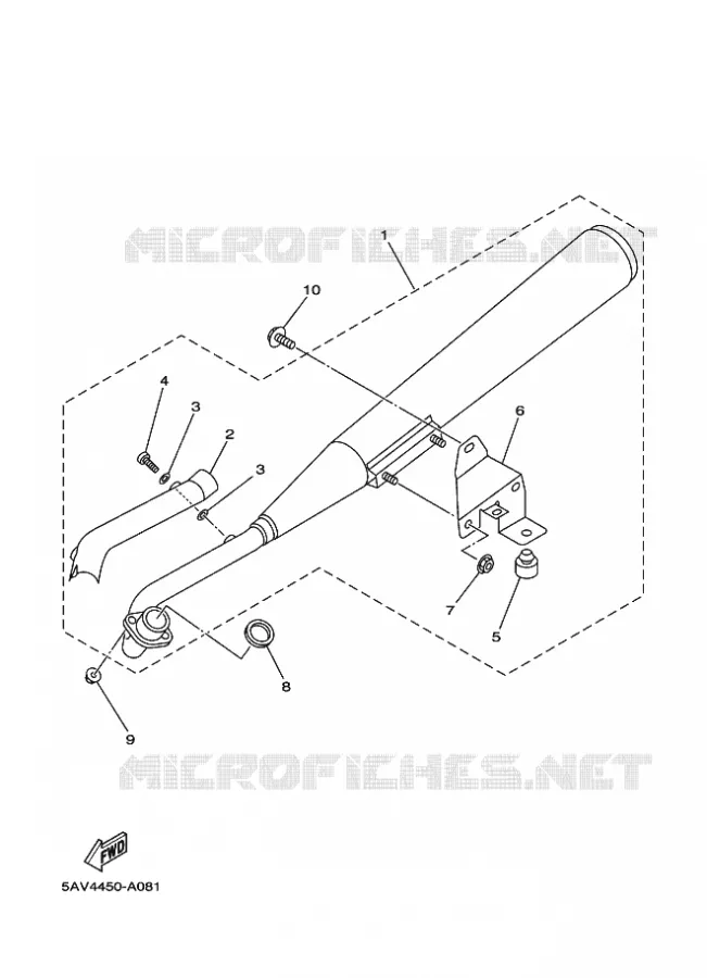 ECHAPPEMENT Yamaha SCOOTER 105 2002 CRYPTON  T105E CRYPTON