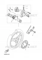 ETRIER DE FREIN AVANT pour Yamaha YH50 de 2001